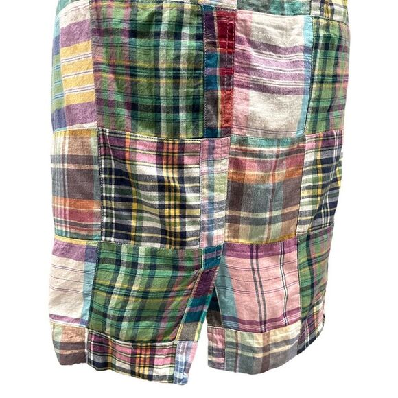 𝅺morrissey Y? Patchwork Zip Front Plaid Mini Skirt Sz 14 - Picture 11 of 14